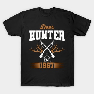 Gifts for 54 Year Old Deer Hunter 1967 Hunting 54th Birthday Gift Ideas T-Shirt